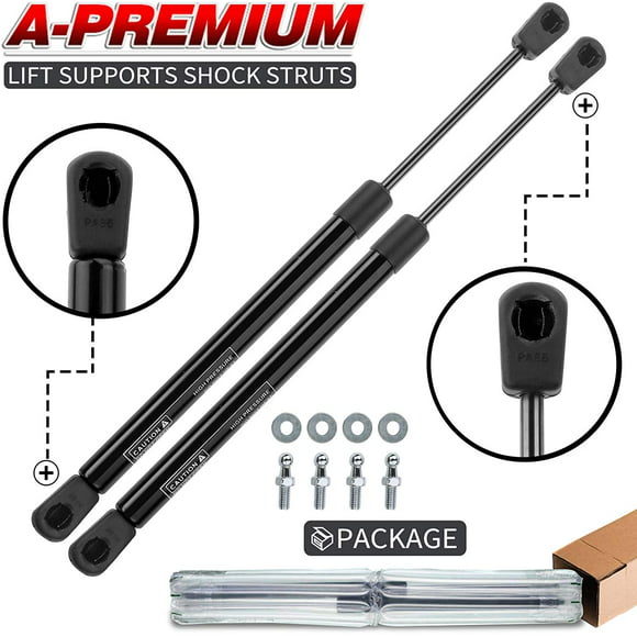 A-Premium 22.87 inch 37lb Lift Supports Gas Spring Shock Struts Replacement for Toolbox Cabinets Sliding Window Storage Bed Bench Lids Basement Door 2-PC Set 